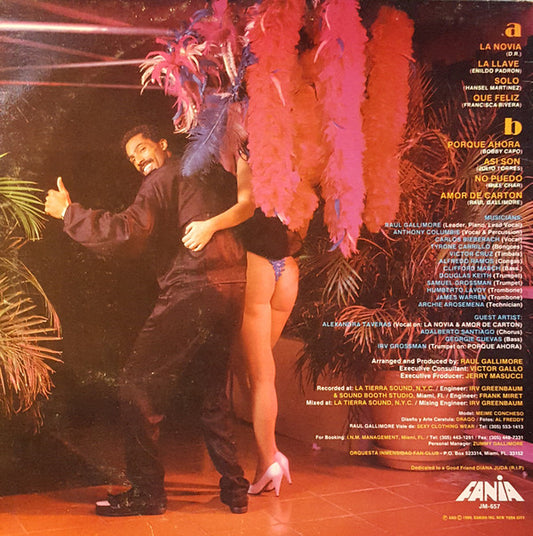 Orquesta Inmensidad : De Aqui Pa' La Eternidad (LP, Album)