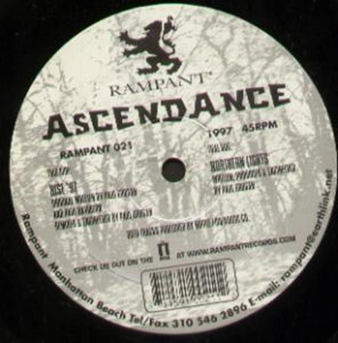 Ascendance - Northern Lights / Rise '97 vinyl record, 12" (Very Good Plus (VG+)) | Lulo Records