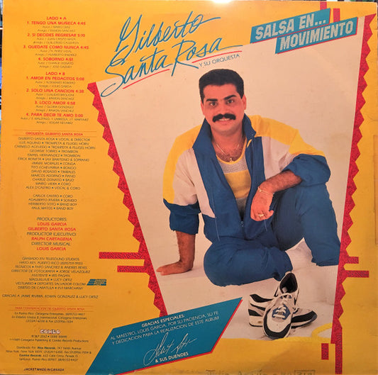 Gilberto Santa Rosa Y Su Orquesta : Salsa En... Movimiento (LP, Album)
