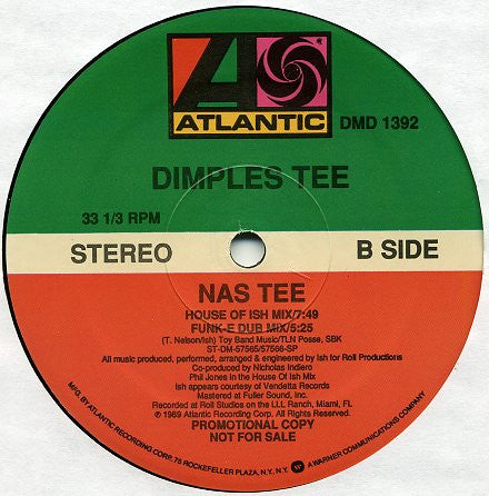Dimples Tee : Nas Tee (12", Promo)