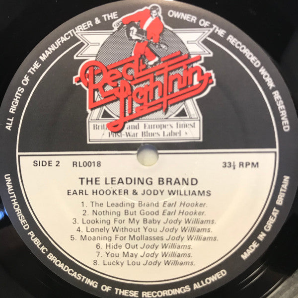 Earl Hooker / Jody Williams : The Leading Brand  (LP, Comp)