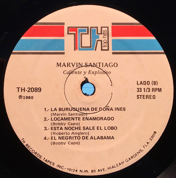 Marvin Santiago : Caliente Y Explosivo! (LP, Album)