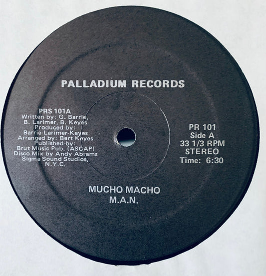 M.A.N. - Mucho Macho vinyl record, 12" (Mint (M)) | Lulo Records