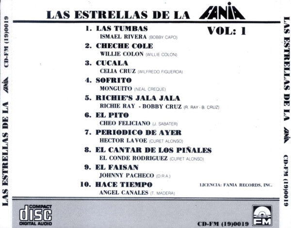 Various : Las Estrellas De La Fania Vol: 1 (CD, Comp)