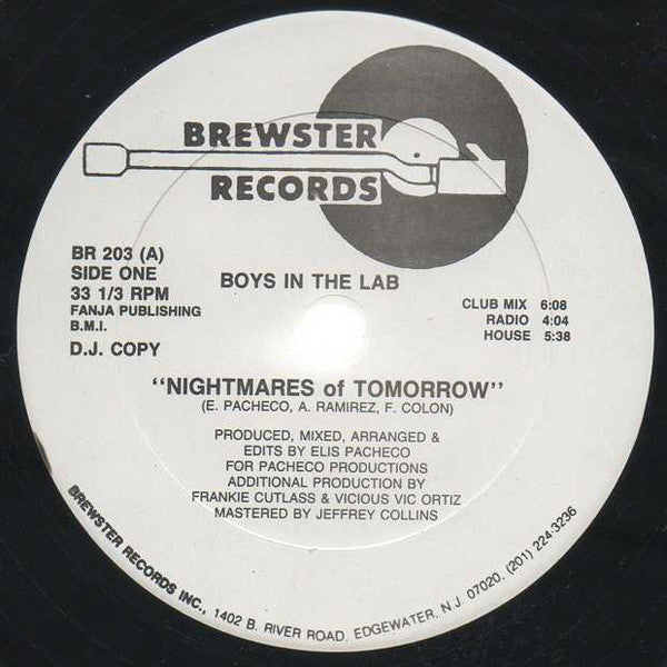 Boyz In The Lab : Nightmares Of Tomorrow (12", Promo)