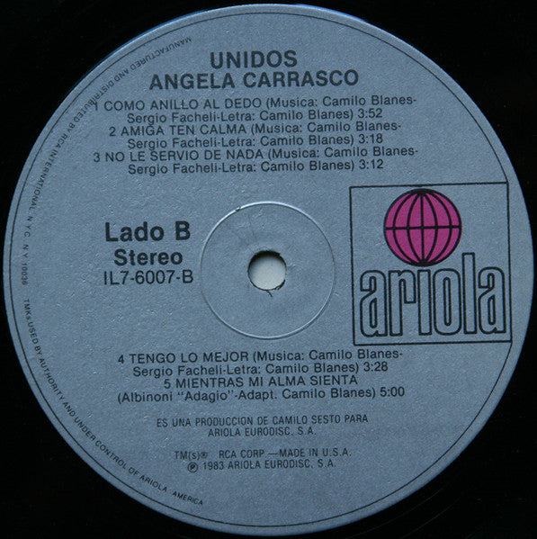 Angela Carrasco : Unidos (LP, Album)
