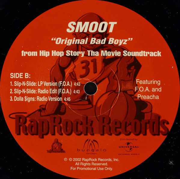 Smoot : Original Bad Boyz (From Hip Hop Story Tha Movie Soundtrack) (12", Promo)