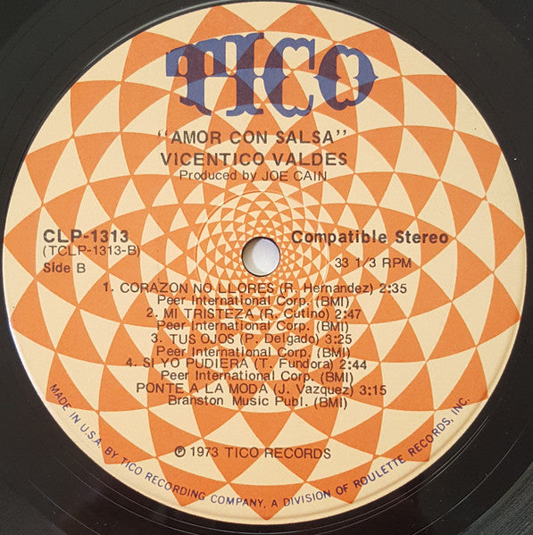 Vicentico Valdés : Amor Con Salsa (LP, Album)