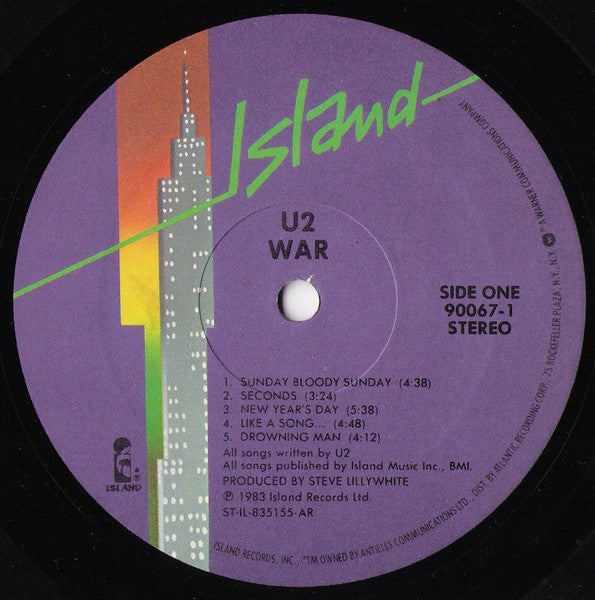 U2 : War (LP, Album, AR )