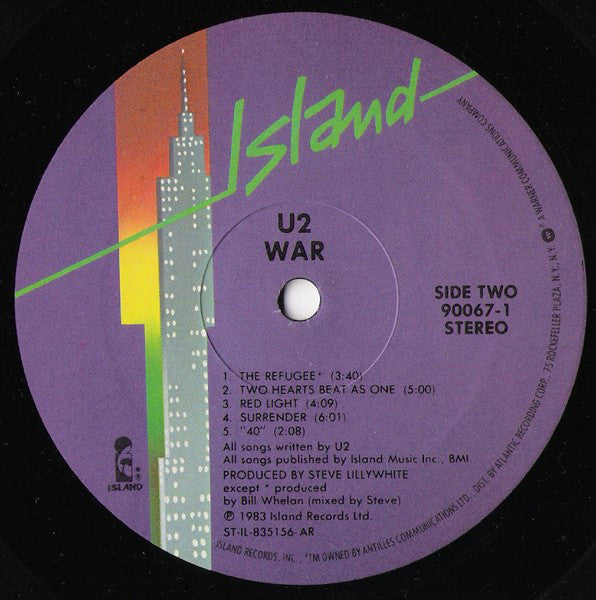 U2 : War (LP, Album, AR )