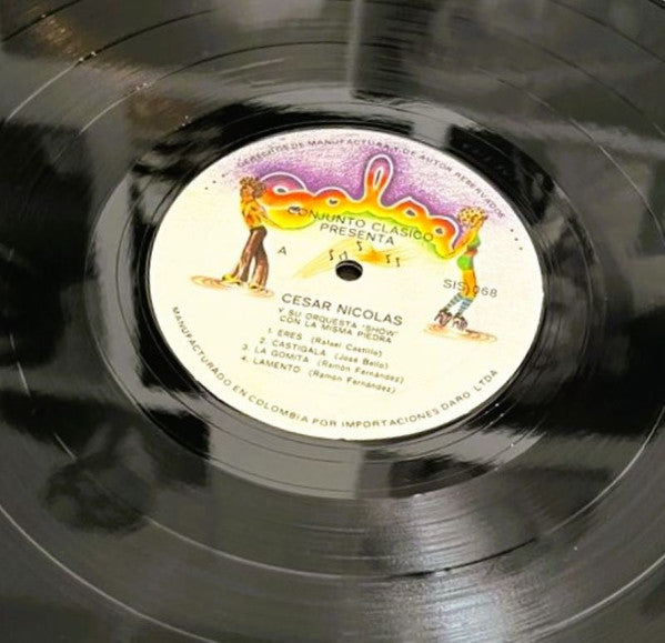 Cesar Nicolas Y Su Orquesta : Con La Misma Piedra (LP, Album)