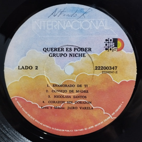 Grupo Niche : Querer Es Poder (LP, Album)