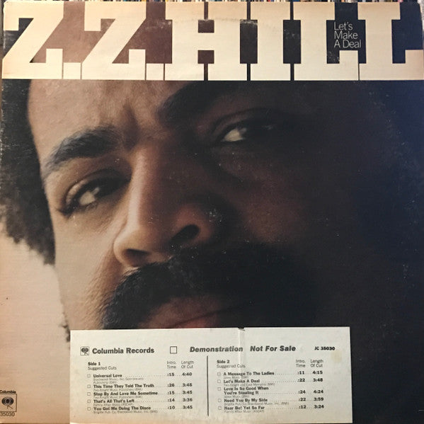 Z.Z. Hill : Let's Make A Deal (LP, Album, Promo)