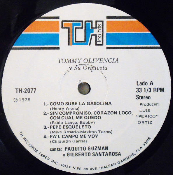 Tommy Olivencia Y Su Orquesta : Tommy Olivencia & His Orchestra (LP, Album)