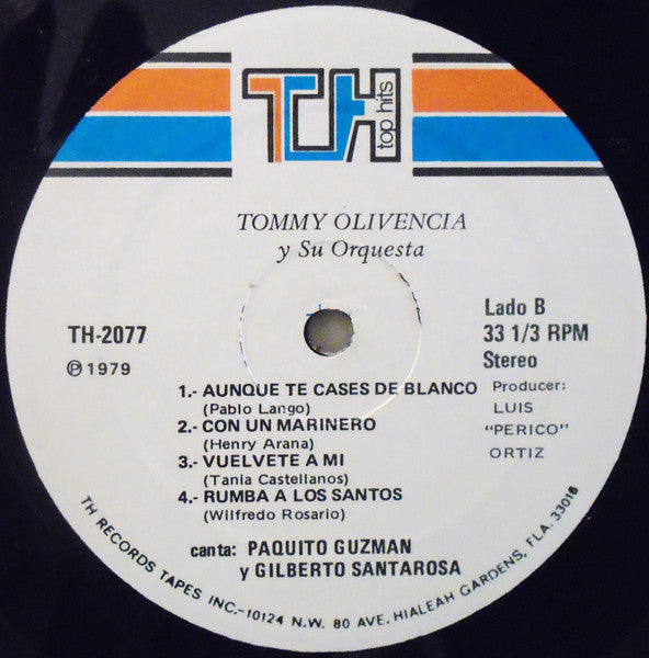 Tommy Olivencia Y Su Orquesta : Tommy Olivencia & His Orchestra (LP, Album)