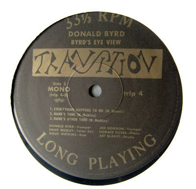 Donald Byrd : Byrd's Eye View (LP, Album, Mono, Ltd, RE)