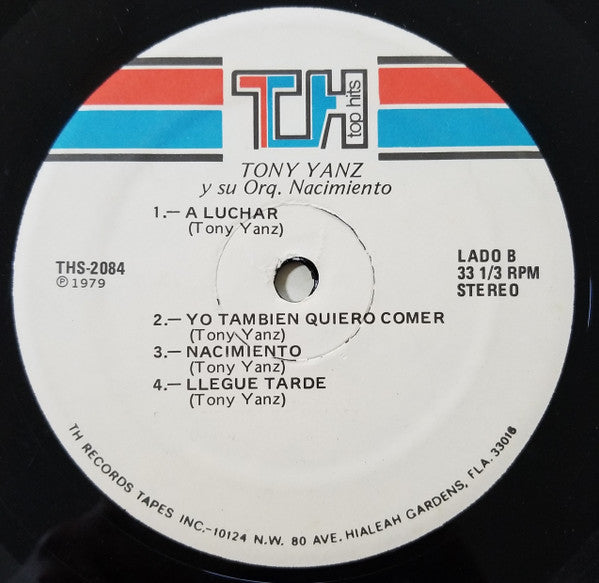 Tony Yanz Y Su Orquesta Nacimiento : Tony Yanz Y Su Orquesta Nacimiento (LP, Album)