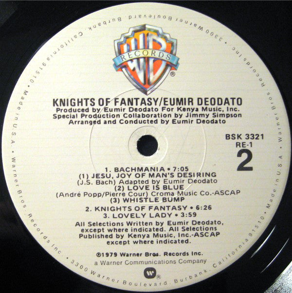Eumir Deodato : Knights Of Fantasy (LP, Album, Jac)