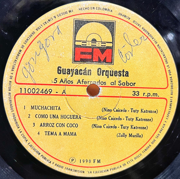 Guayacán Orquesta : 5 Años Aferrados Al Sabor (LP, Album)