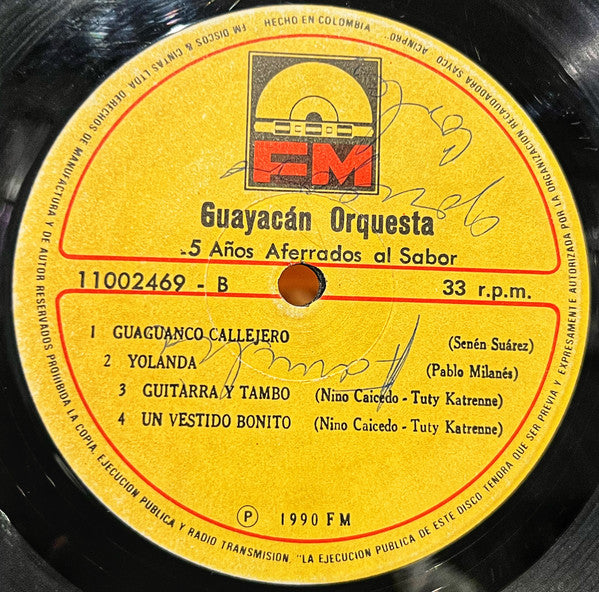 Guayacán Orquesta : 5 Años Aferrados Al Sabor (LP, Album)