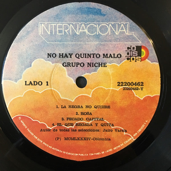 Grupo Niche : No Hay Quinto Malo (LP, Album)