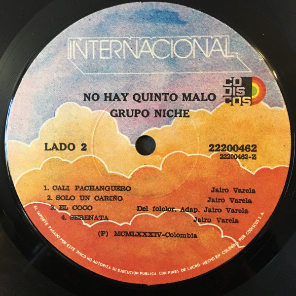 Grupo Niche : No Hay Quinto Malo (LP, Album)