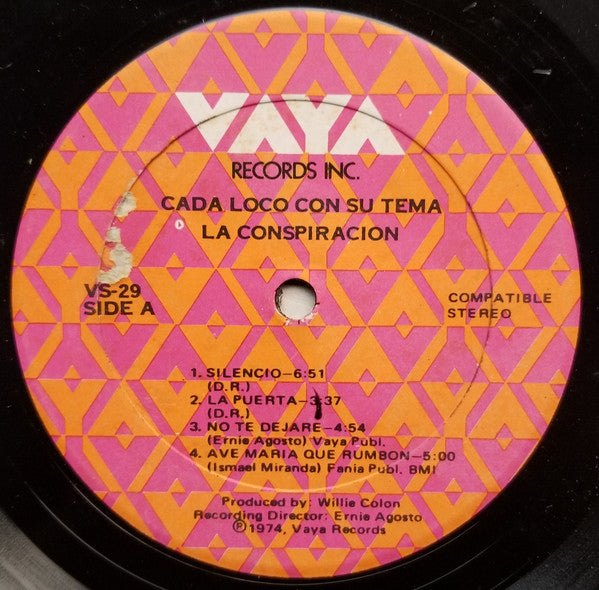 La Conspiracion : Cada Loco Con Su Tema - Different Strokes (LP, Album)