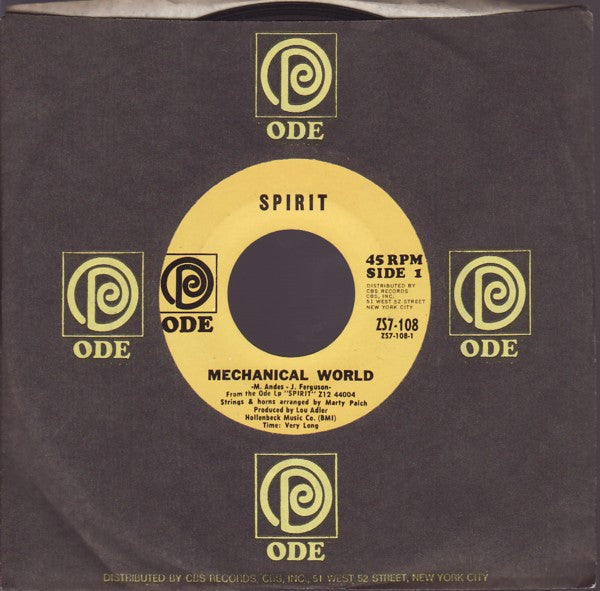 Spirit (8) : Mechanical World (7", Single, Styrene, Ter)
