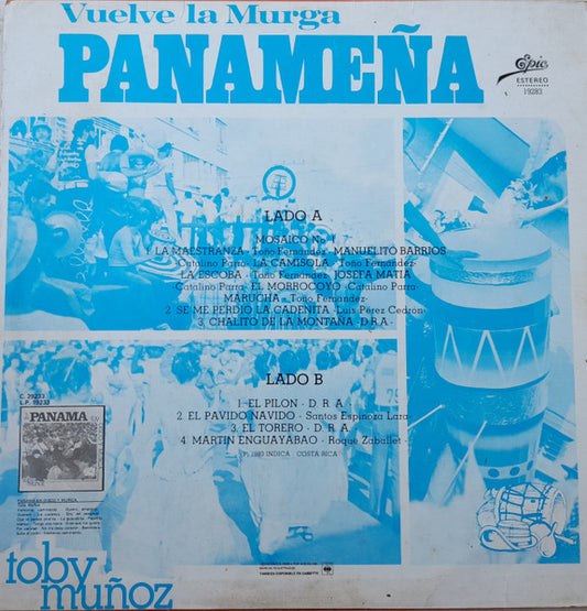 Toby Muñoz - Vuelve La Murga Panameña vinyl record, LP (Near Mint (NM or M-)) | Lulo Records