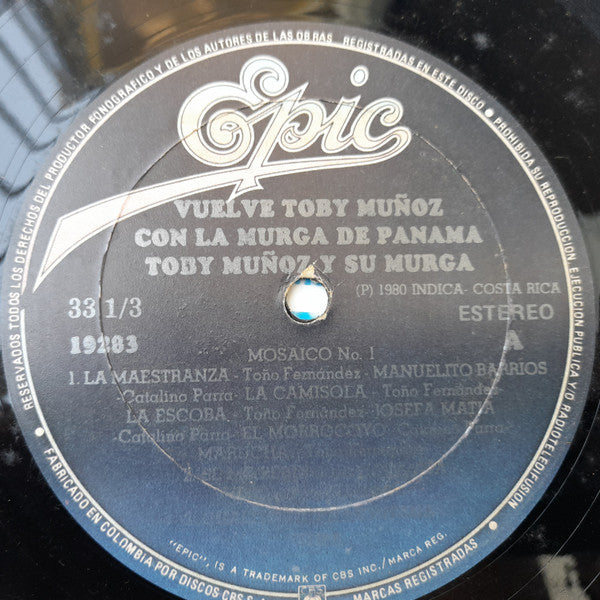 Toby Muñoz : Vuelve La Murga Panameña (LP)