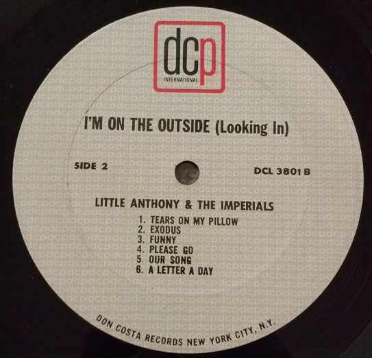 Little Anthony & The Imperials : I'm On The Outside (Looking In) (LP, Album, Mono, Pit)