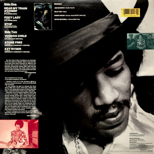 Jimi Hendrix : Band Of Gypsys 2 (LP, Album, Rai)