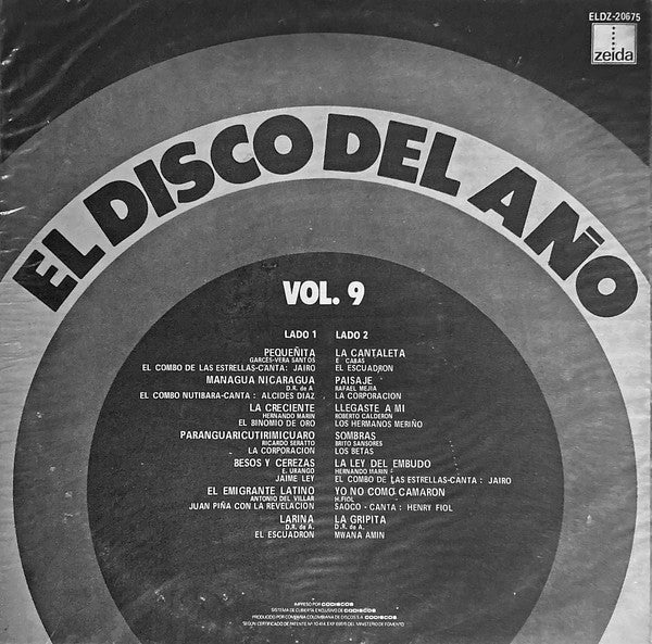 Various : El Disco Del Año Vol. 9 (LP, Comp)