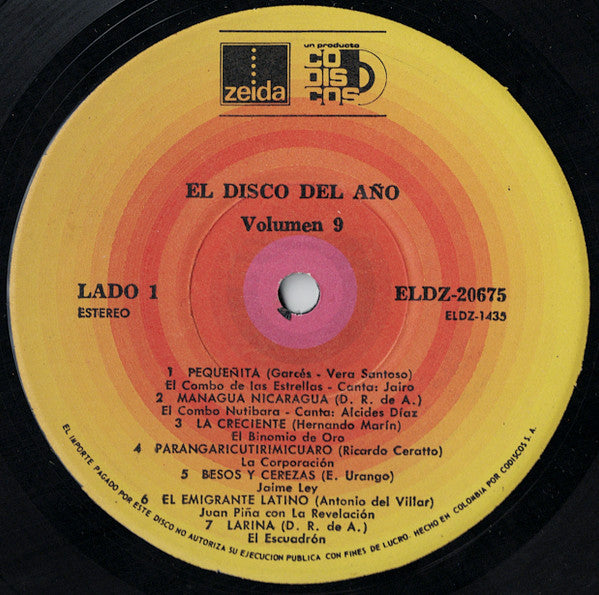 Various : El Disco Del Año Vol. 9 (LP, Comp)