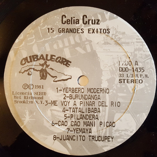 Celia Cruz : 15 Grandes Exitos (LP, Comp)