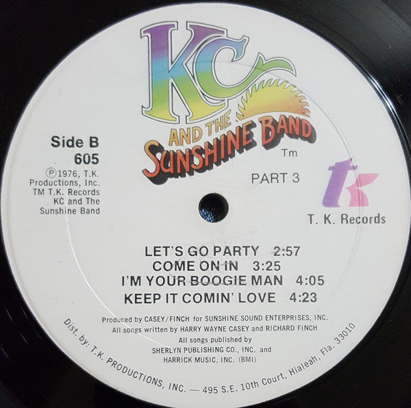 KC And The Sunshine Band* : Part 3 (LP, Album, Mon)