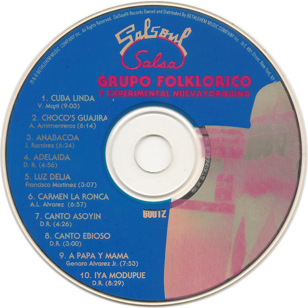 Grupo Folklorico Y Experimental Nuevayorquino : Concepts In Unity (CD, Album, RE, RM)