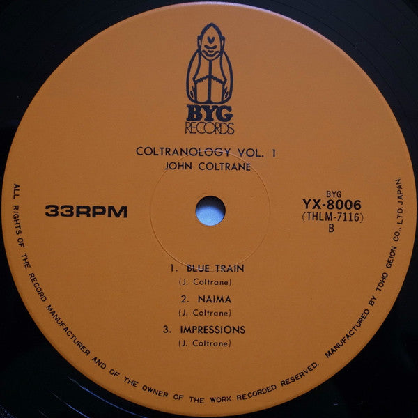 John Coltrane : Coltranology Vol. 1 (LP, Album, RE)