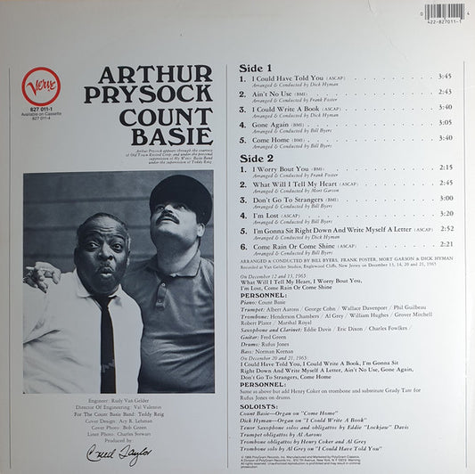 Arthur Prysock / Count Basie : Arthur Prysock / Count Basie (LP, RP)