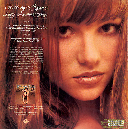 Britney Spears : ...Baby One More Time (12", Promo)