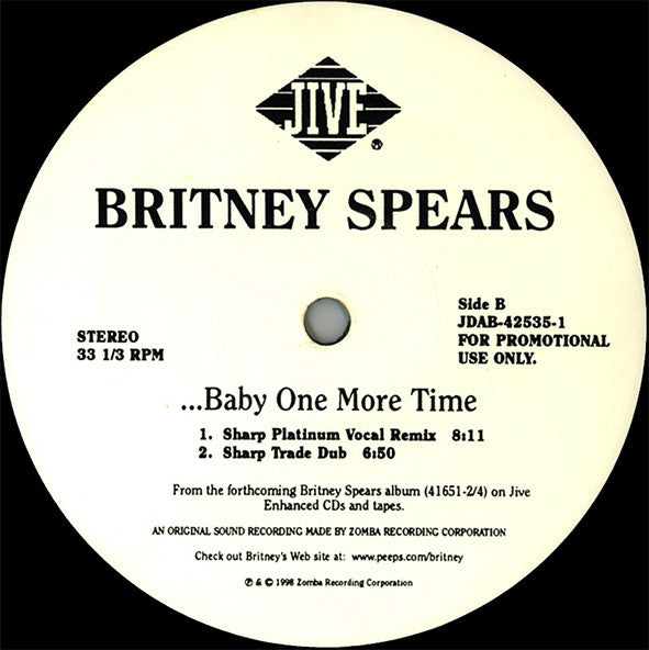 Britney Spears : ...Baby One More Time (12", Promo)