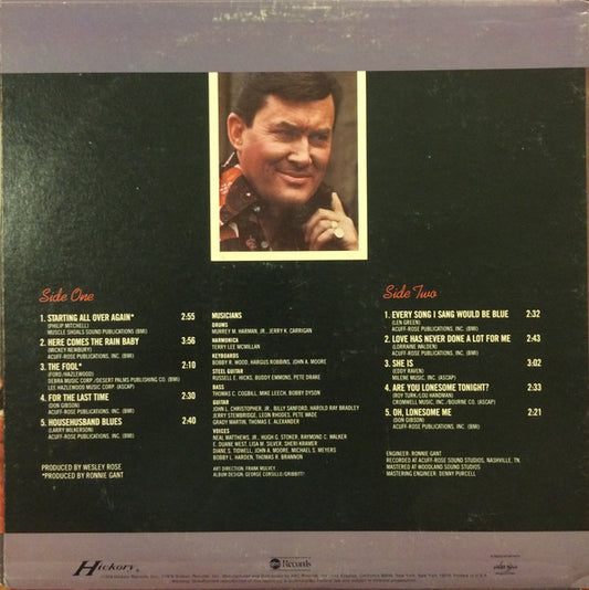 Don Gibson - Starting All Over Again vinyl record, LP (Near Mint (NM or M-)) | Lulo Records