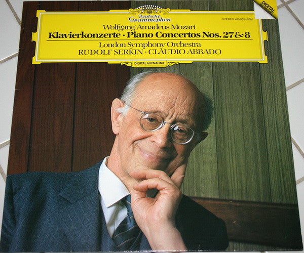 Wolfgang Amadeus Mozart - Rudolf Serkin, London Symphony Orchestra & Claudio Abbado : Klavierkonzerte = Piano Concertos Nos. 27 & 8 (LP)