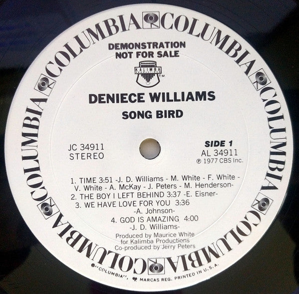 Deniece Williams : Song Bird (LP, Promo, San)