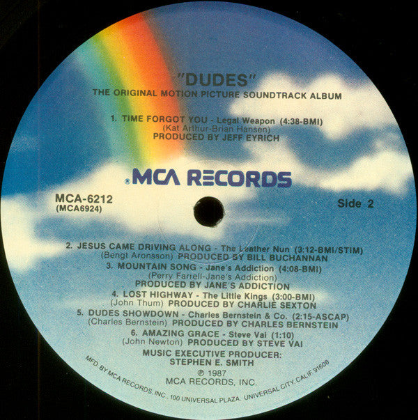 Various : Dudes (The Original Motion Picture Soundtrack Album) (LP, Album, Comp)