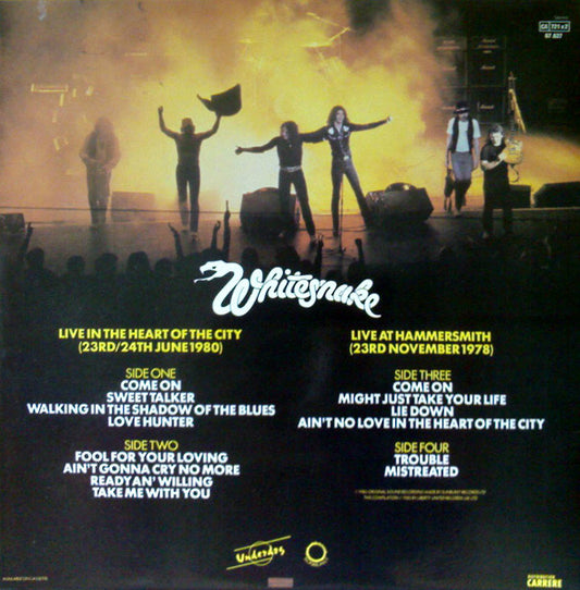 Whitesnake : Live... In The Heart Of The City (2xLP, Album, Gat)