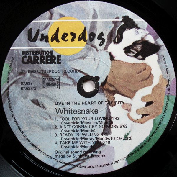 Whitesnake : Live... In The Heart Of The City (2xLP, Album, Gat)