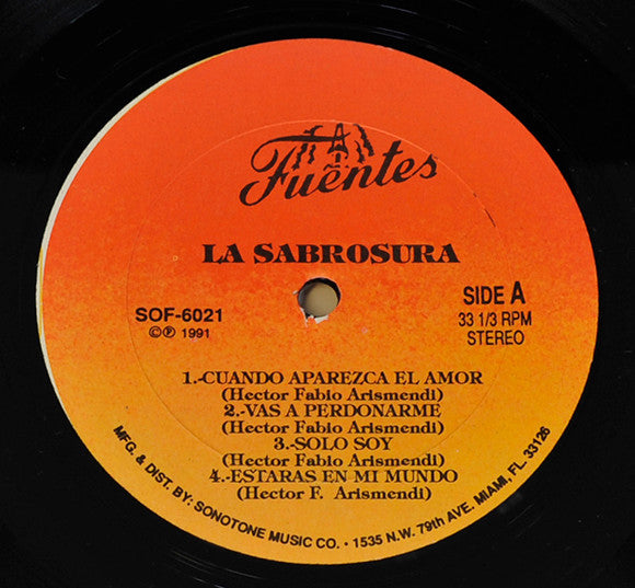 Orquesta La Sabrosura : La Sabrosura Salsa Salsa (LP, Album)