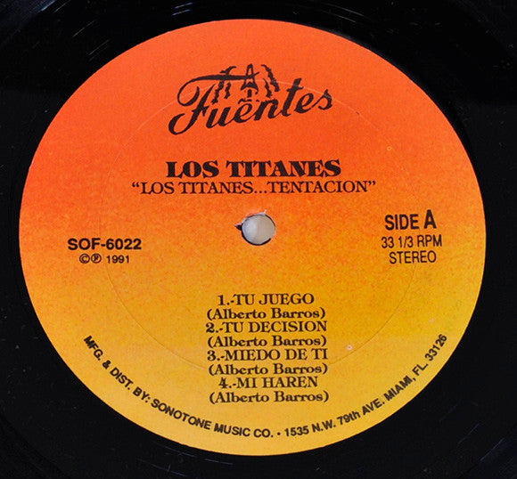 Los Titanes : Tentación (LP, Album)