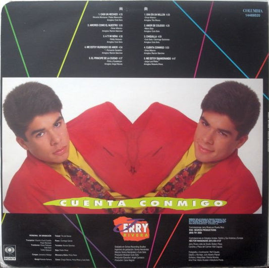 Jerry Rivera : Cuenta Conmigo (LP, Album)